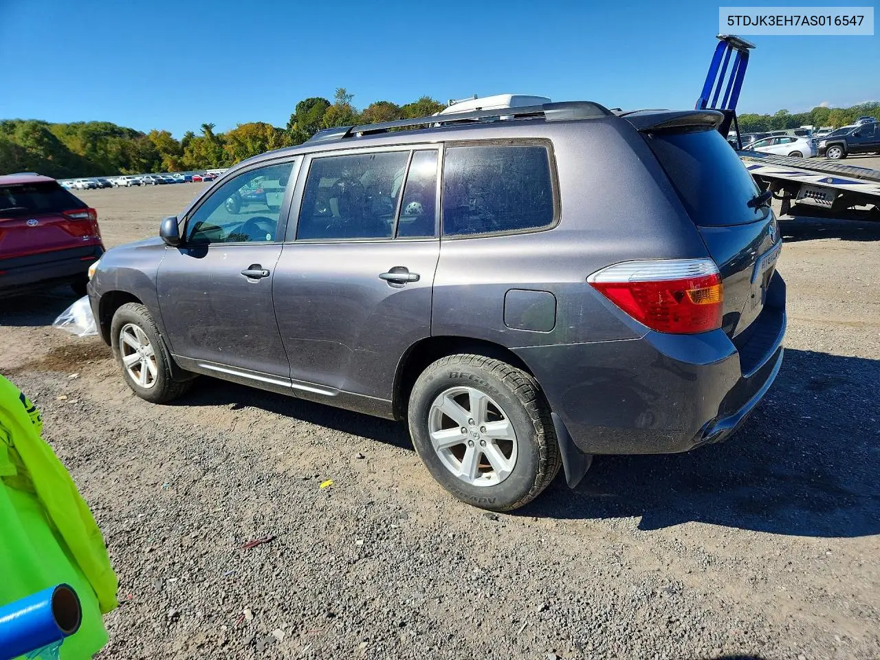 2010 TOYOTA HIGHLANDER VIN 5TDJK3EH7AS016547 — фото 2