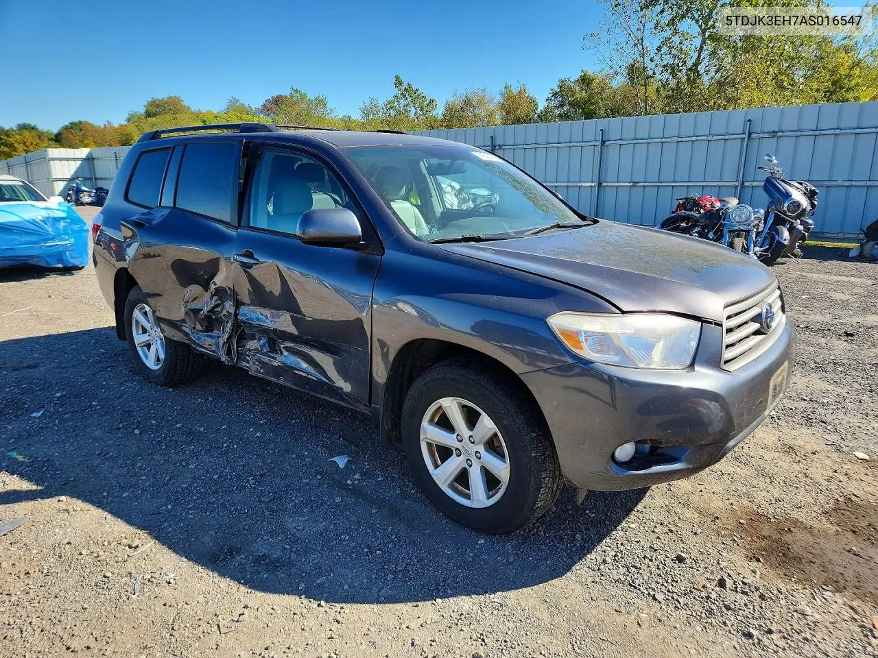 2010 TOYOTA HIGHLANDER VIN 5TDJK3EH7AS016547 — фото 4