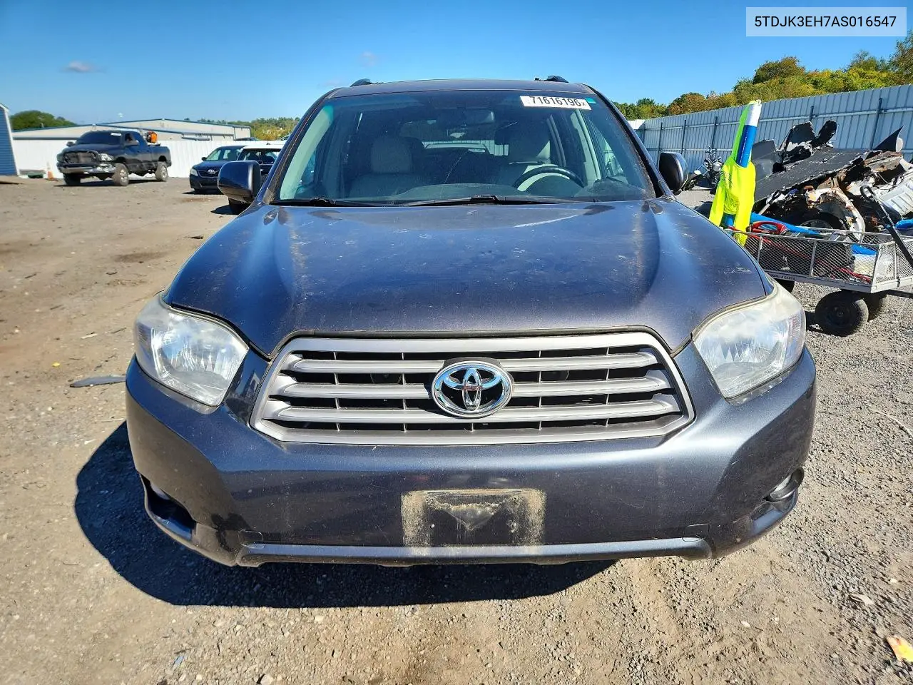 2010 TOYOTA HIGHLANDER VIN 5TDJK3EH7AS016547 — фото 5