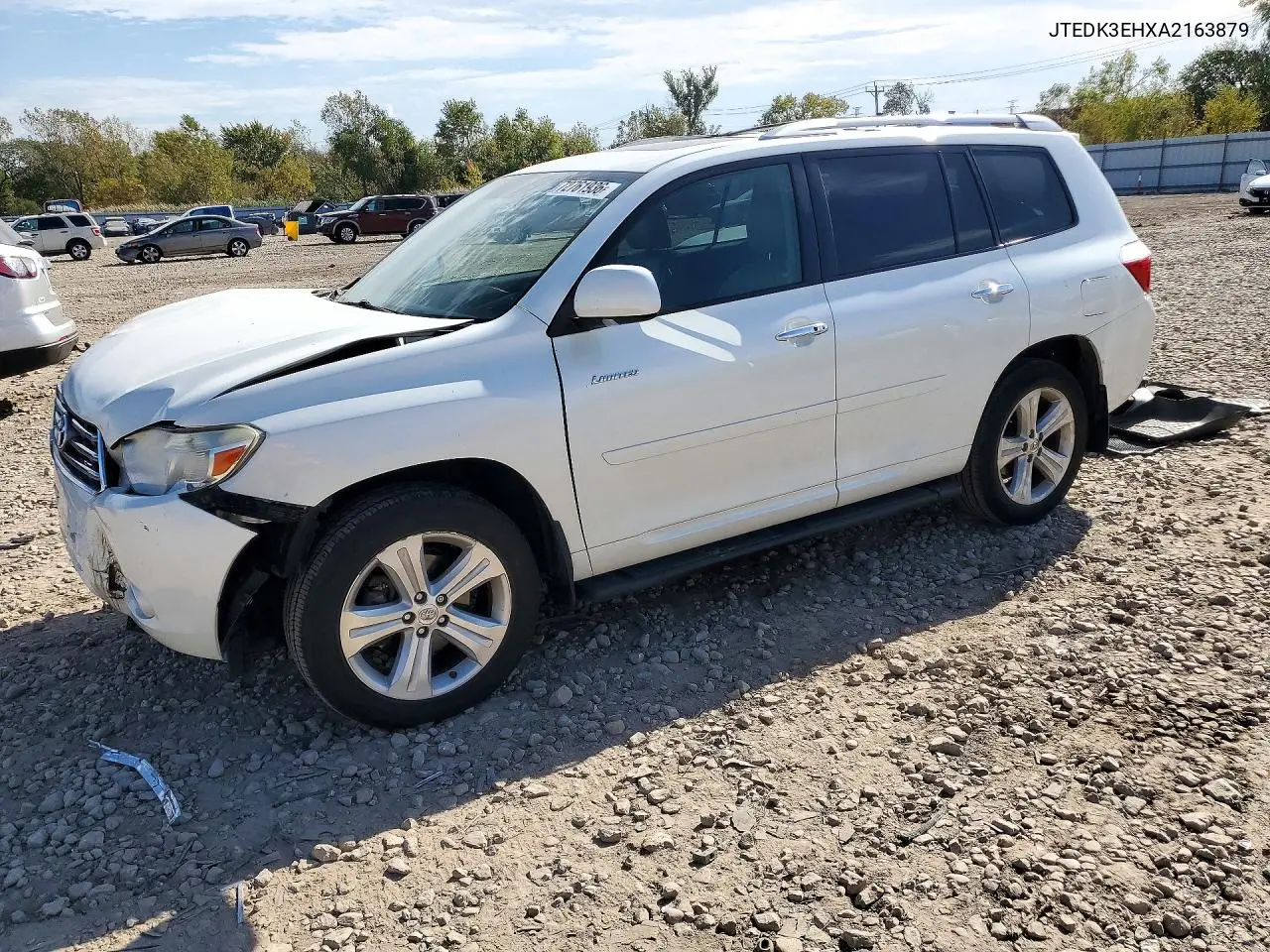 TOYOTA HIGHLANDER 2010, VIN JTEDK3EHXA2163879