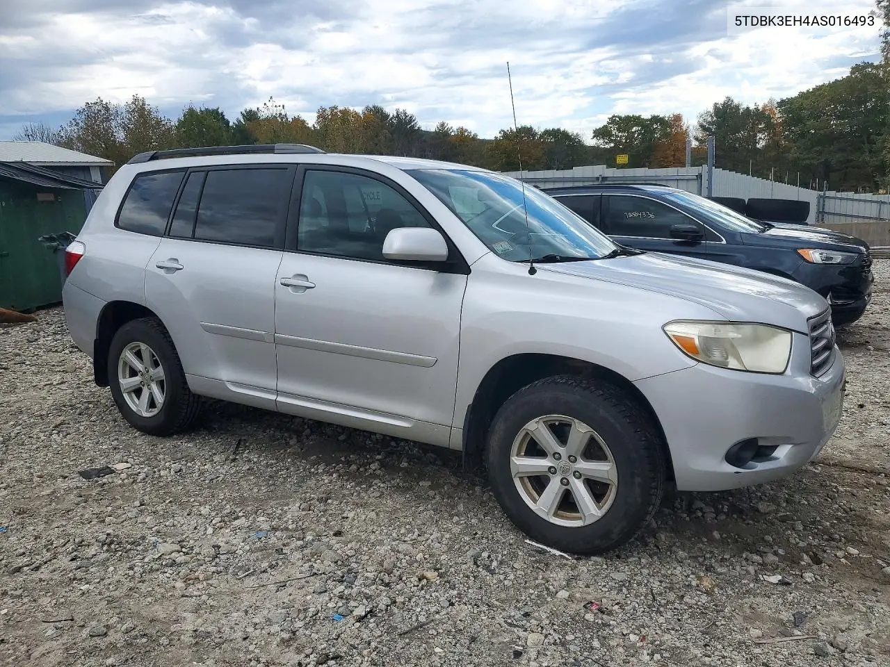 2010 TOYOTA HIGHLANDER VIN 5TDBK3EH4AS016493 — фото 4