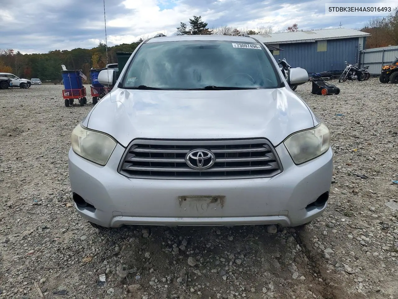 2010 TOYOTA HIGHLANDER VIN 5TDBK3EH4AS016493 — фото 5