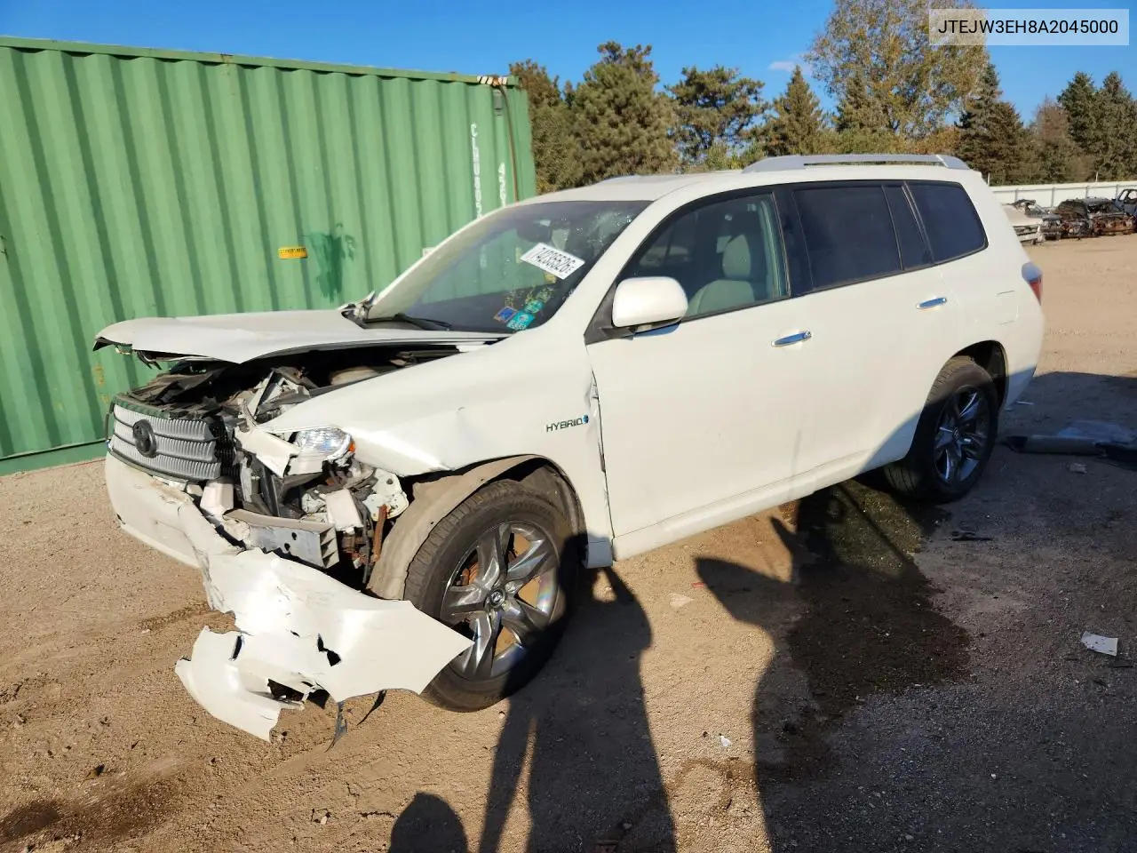 TOYOTA HIGHLANDER 2010, VIN JTEJW3EH8A2045000