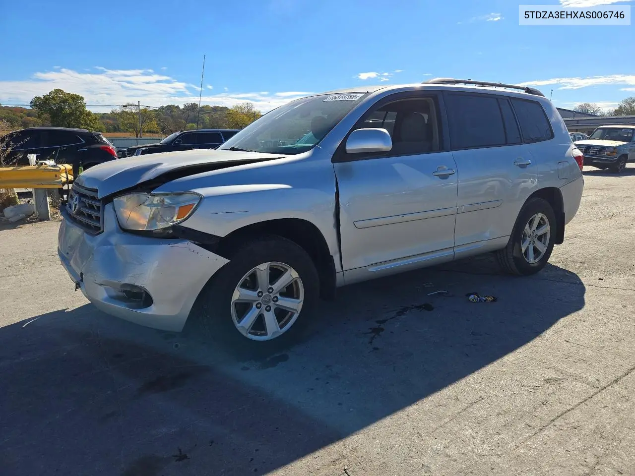 TOYOTA HIGHLANDER 2010, VIN 5TDZA3EHXAS006746