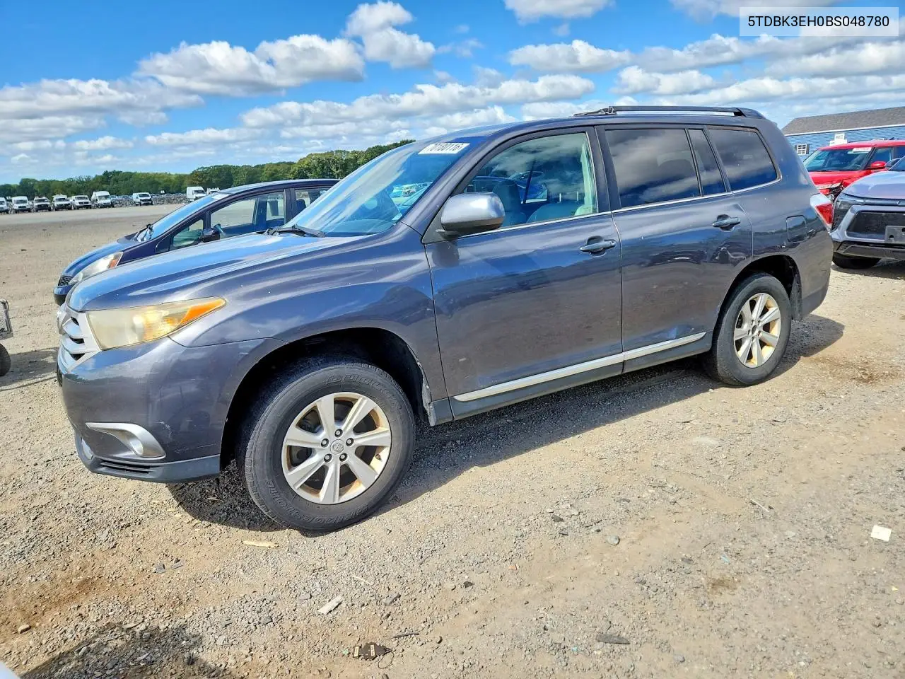 TOYOTA HIGHLANDER 2011, VIN 5TDBK3EH0BS048780
