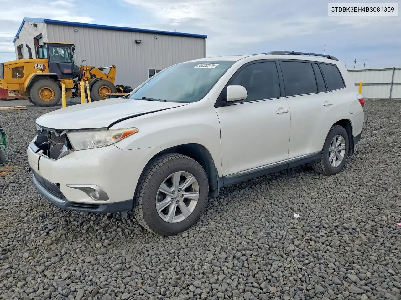 TOYOTA HIGHLANDER 2011, VIN 5TDBK3EH4BS081359