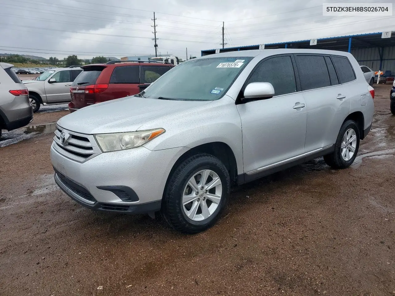 TOYOTA HIGHLANDER 2011, VIN 5TDZK3EH8BS026704