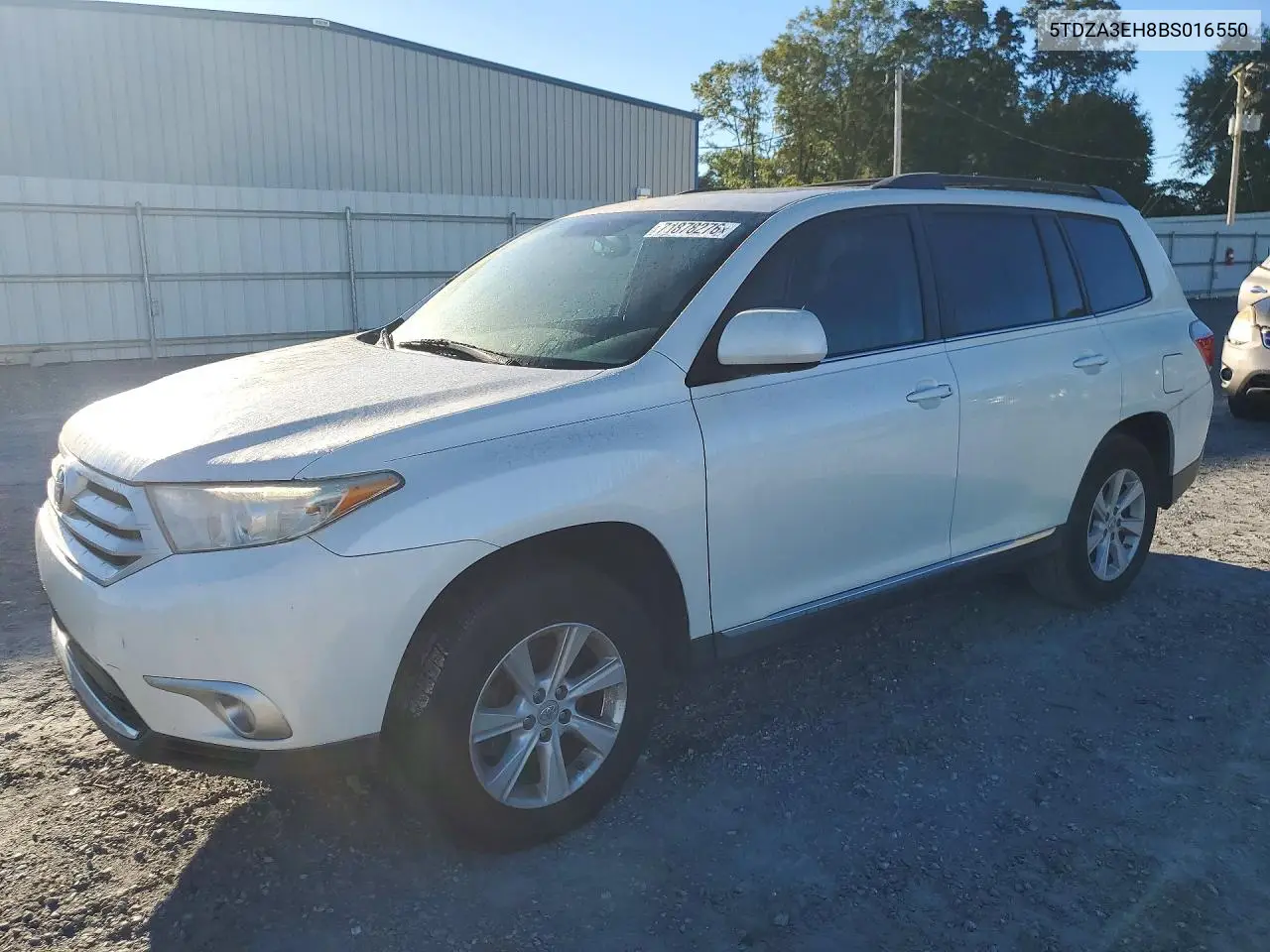 TOYOTA HIGHLANDER 2011, VIN 5TDZA3EH8BS016550