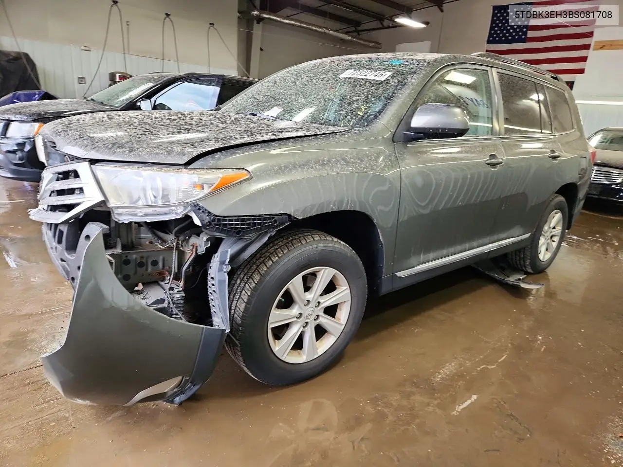 TOYOTA HIGHLANDER 2011, VIN 5TDBK3EH3BS081708