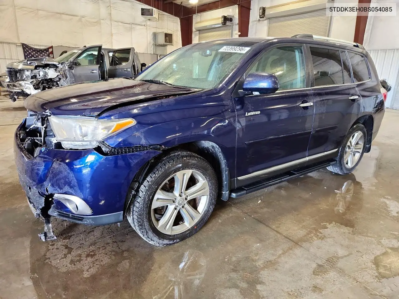 TOYOTA HIGHLANDER 2011, VIN 5TDDK3EH0BS054085