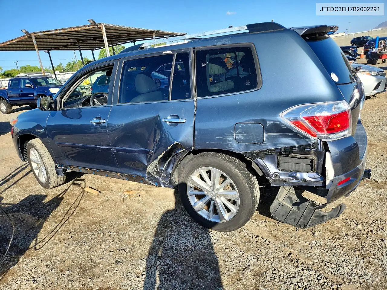 2011 TOYOTA HIGHLANDER VIN JTEDC3EH7B2002291 — фото 2