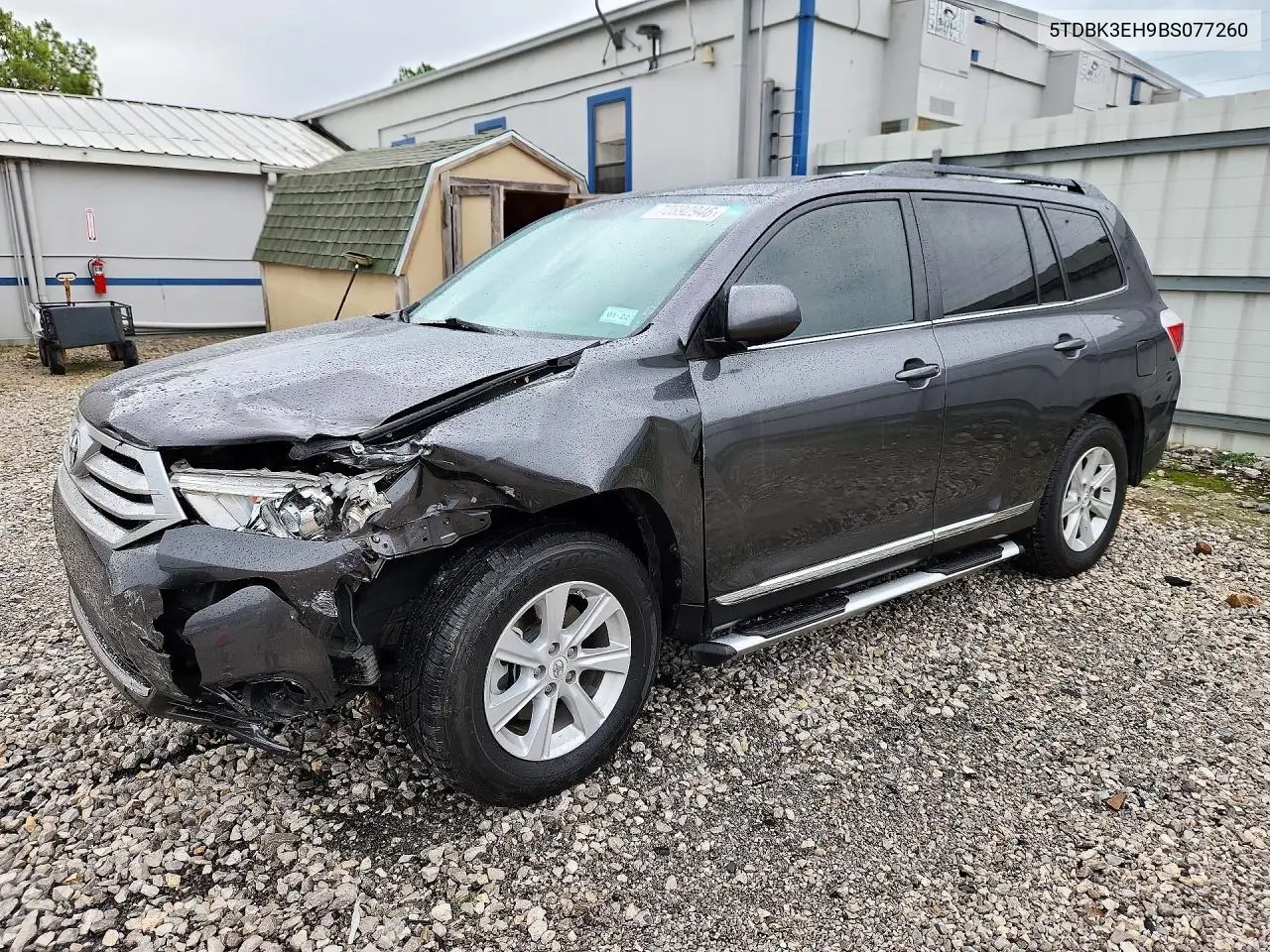 TOYOTA HIGHLANDER 2011, VIN 5TDBK3EH9BS077260