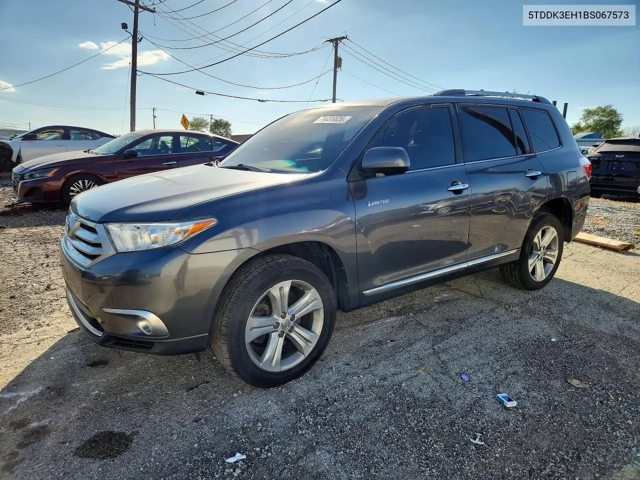 TOYOTA HIGHLANDER 2011, VIN 5TDDK3EH1BS067573
