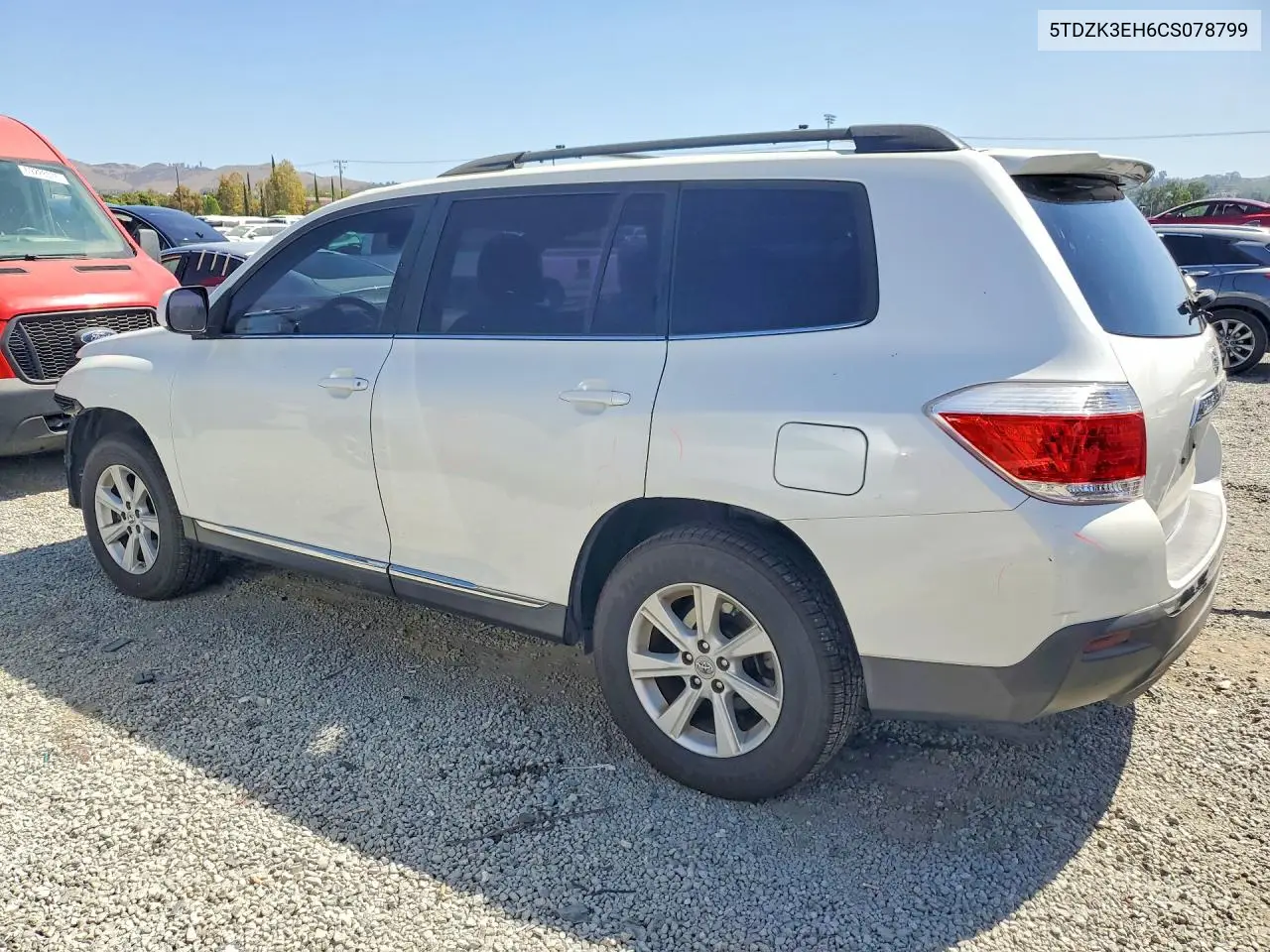 2012 TOYOTA HIGHLANDER VIN 5TDZK3EH6CS078799 — фото 2