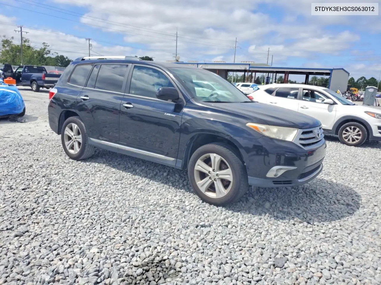 2012 TOYOTA HIGHLANDER VIN 5TDYK3EH3CS063012 — фото 4
