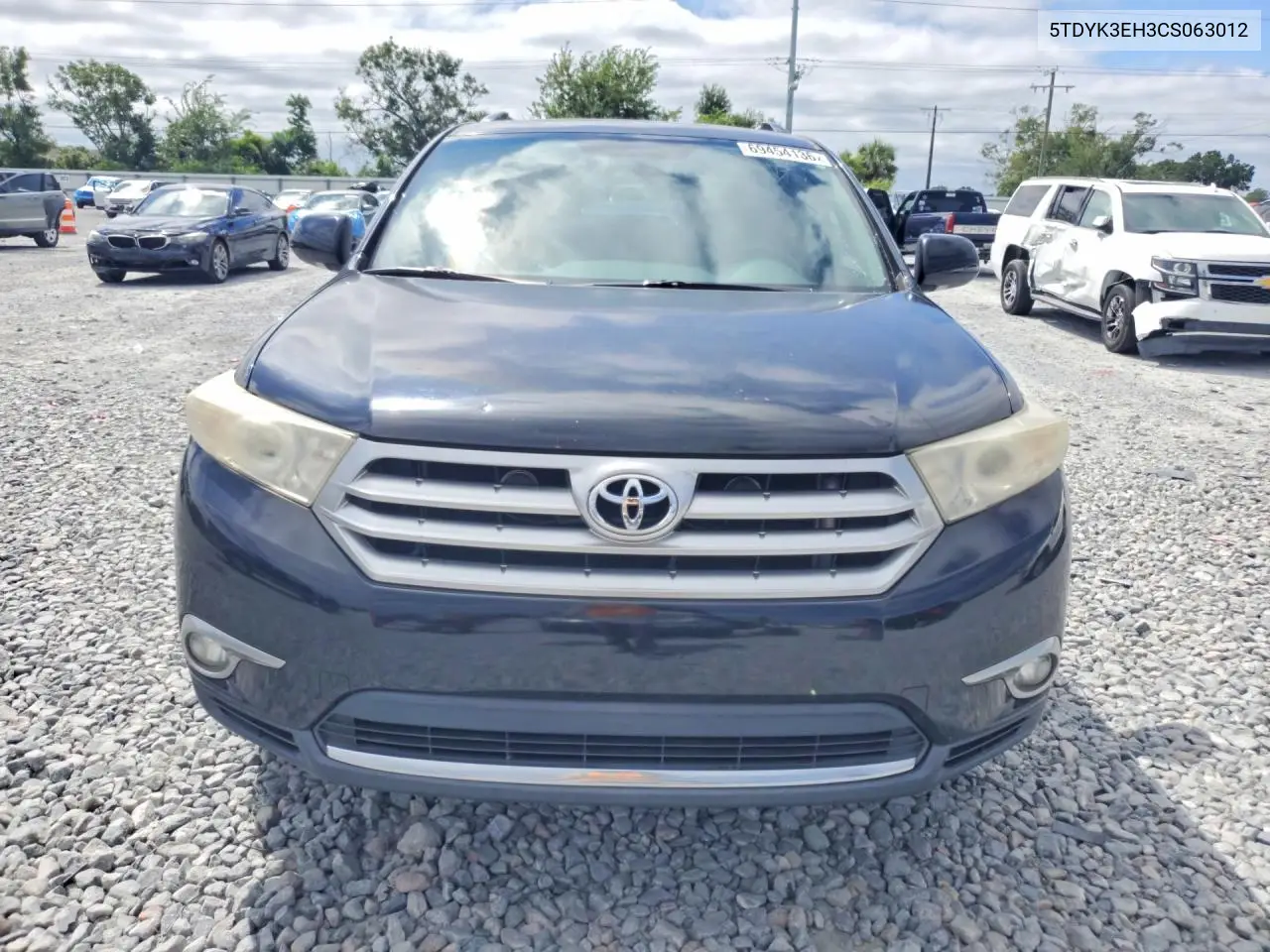 2012 TOYOTA HIGHLANDER VIN 5TDYK3EH3CS063012 — фото 5