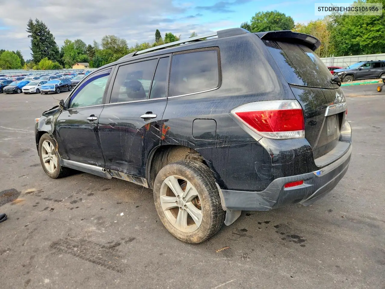 2012 TOYOTA HIGHLANDER VIN 5TDDK3EH3CS106956 — фото 2