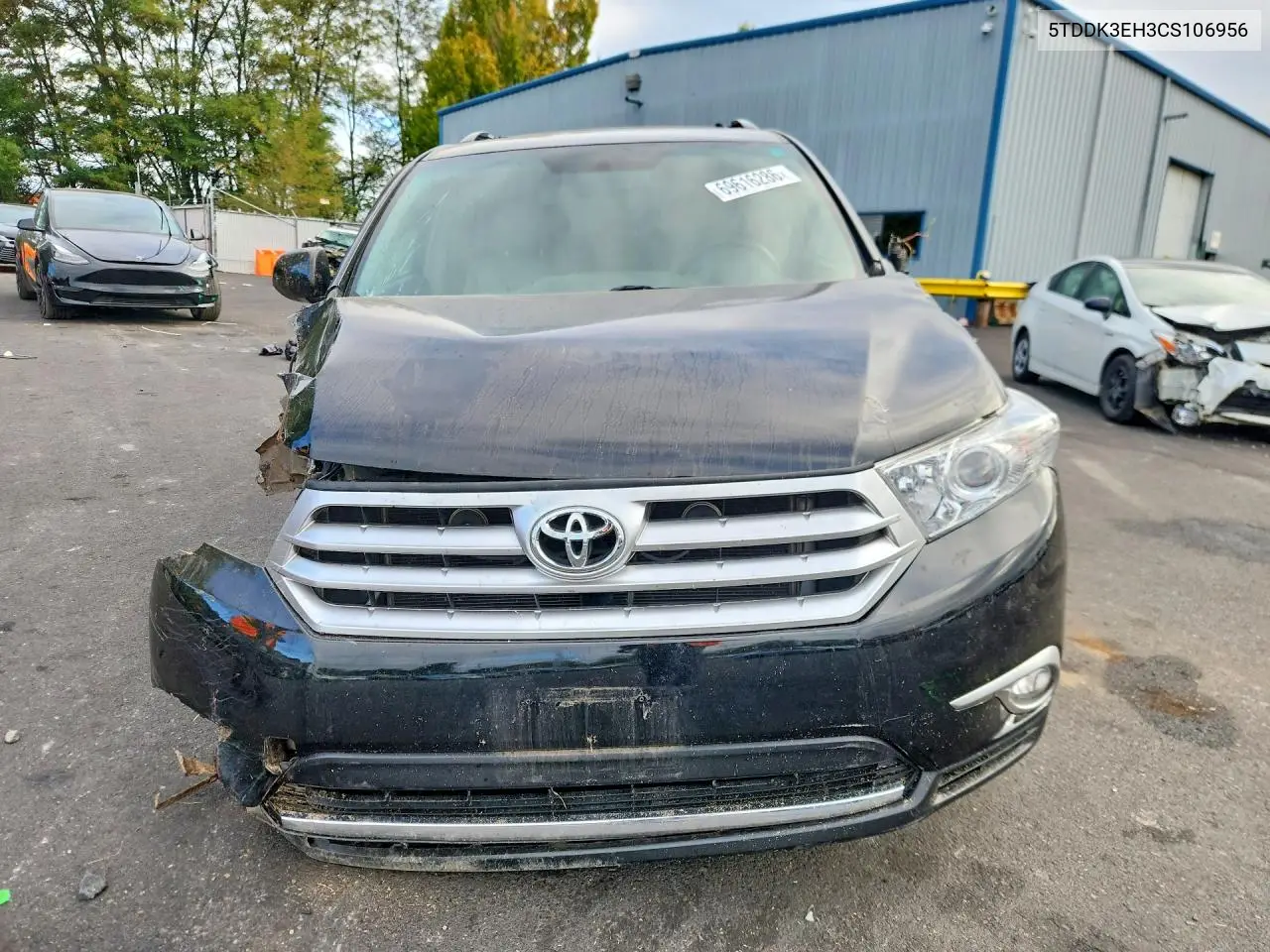2012 TOYOTA HIGHLANDER VIN 5TDDK3EH3CS106956 — фото 5
