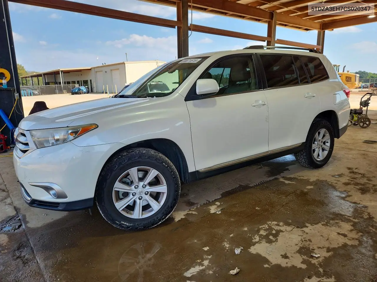 TOYOTA HIGHLANDER 2012, VIN 5TDZA3EH7CS020347