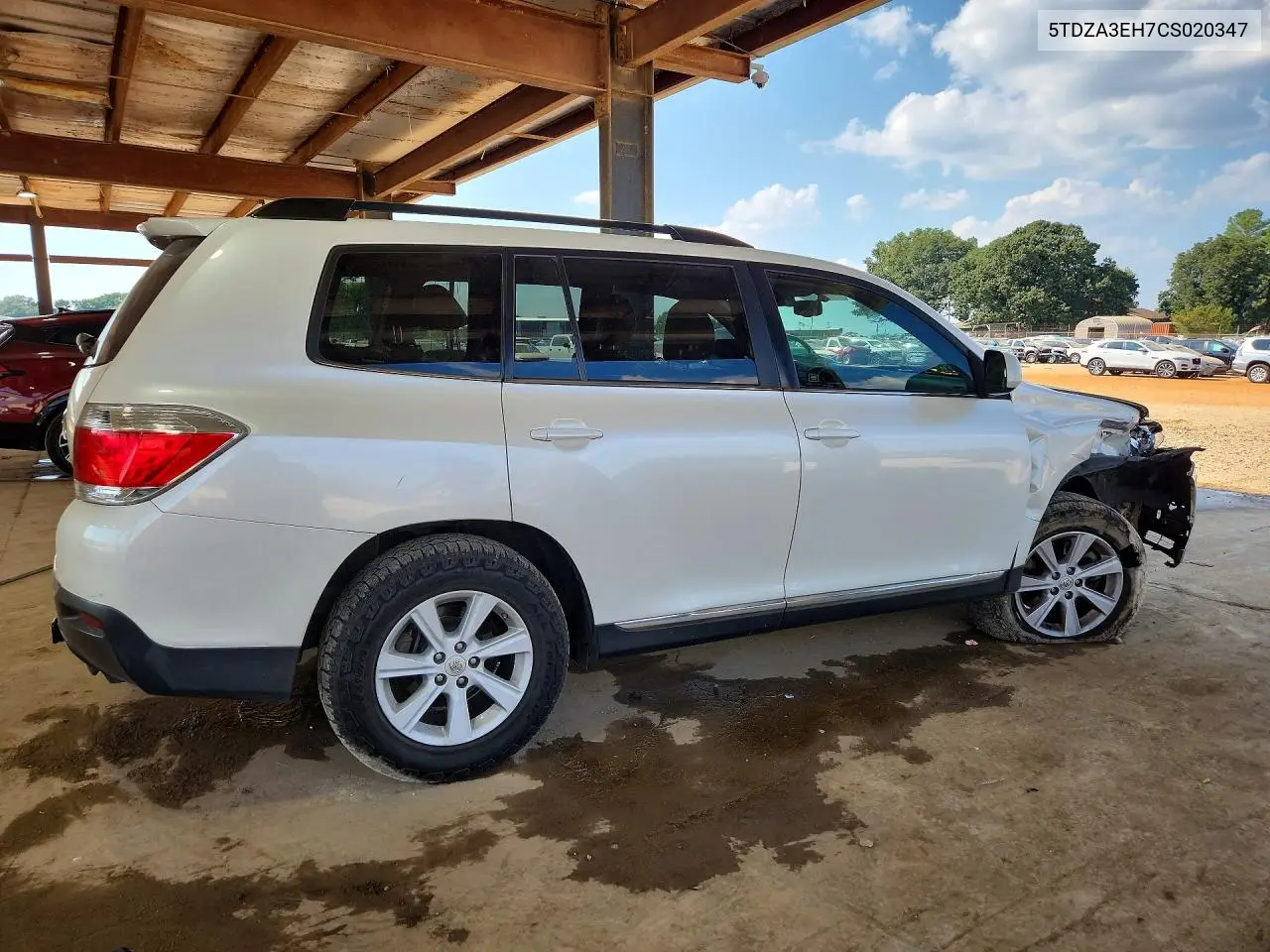 2012 TOYOTA HIGHLANDER VIN 5TDZA3EH7CS020347 — фото 3