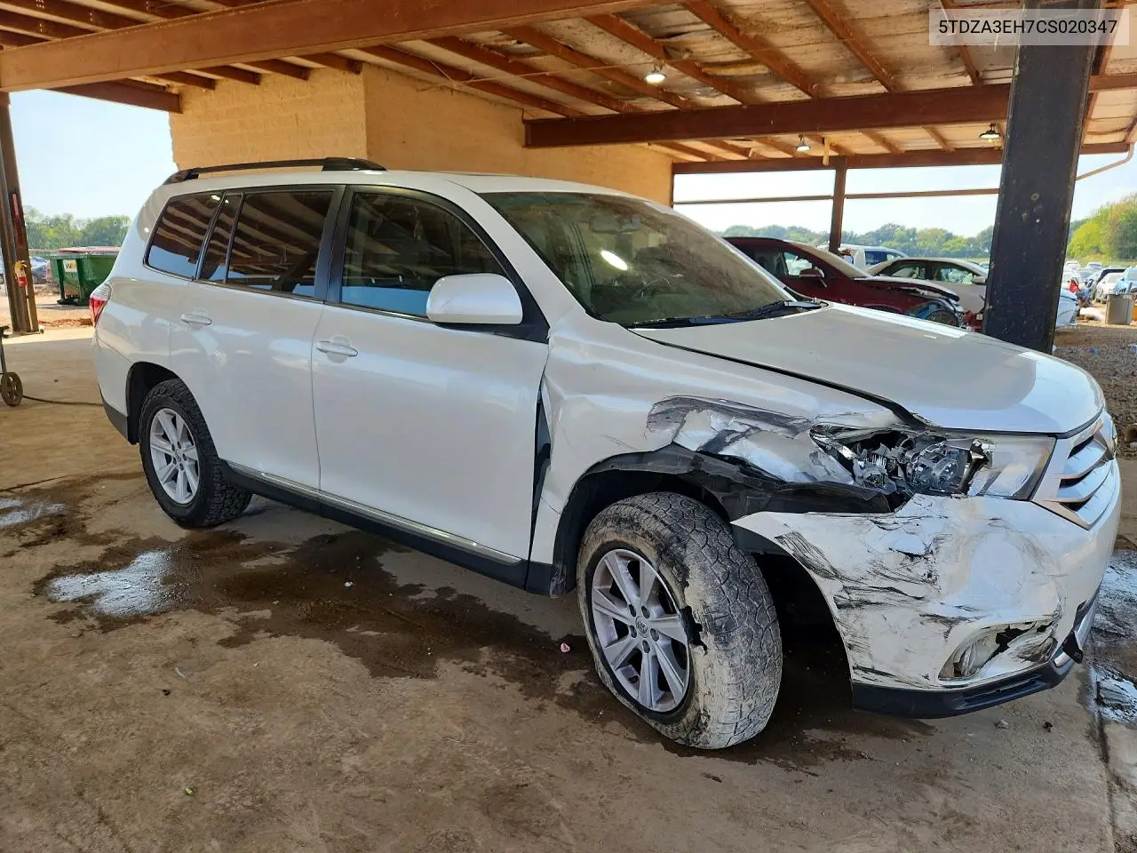 2012 TOYOTA HIGHLANDER VIN 5TDZA3EH7CS020347 — фото 4
