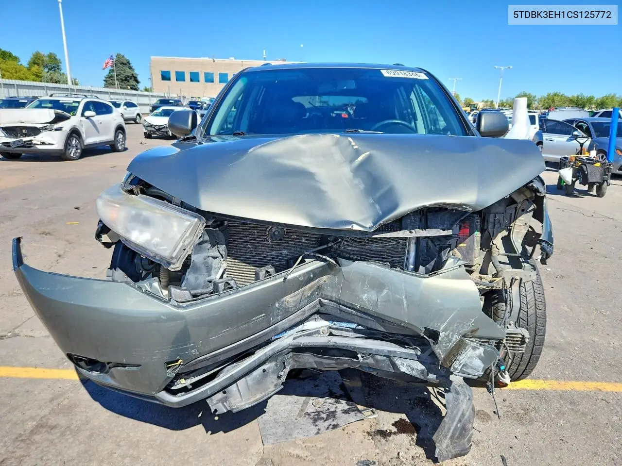 2012 TOYOTA HIGHLANDER VIN 5TDBK3EH1CS125772 — фото 5