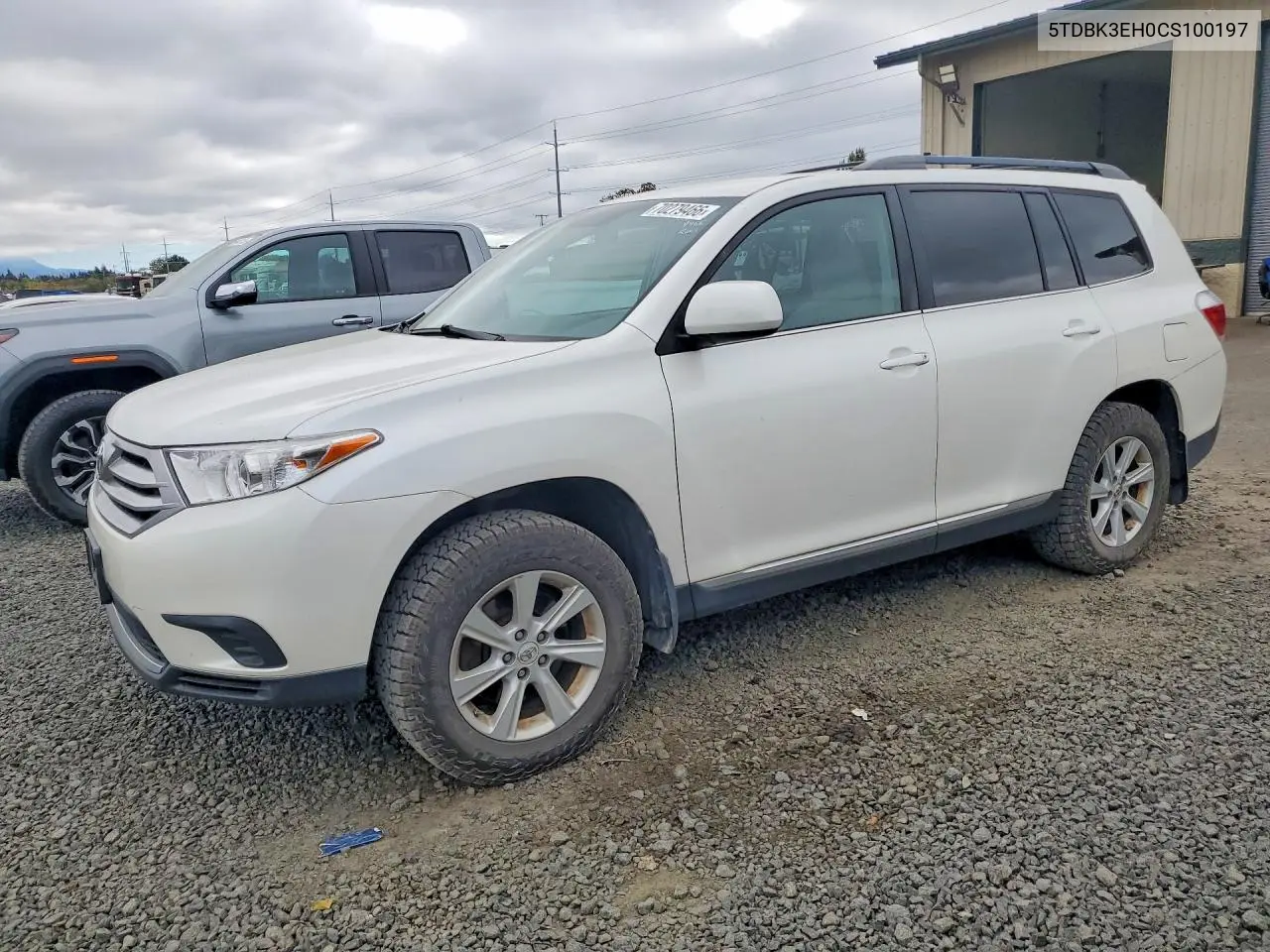 TOYOTA HIGHLANDER 2012, VIN 5TDBK3EH0CS100197