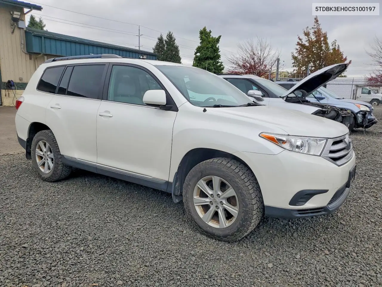 2012 TOYOTA HIGHLANDER VIN 5TDBK3EH0CS100197 — фото 4