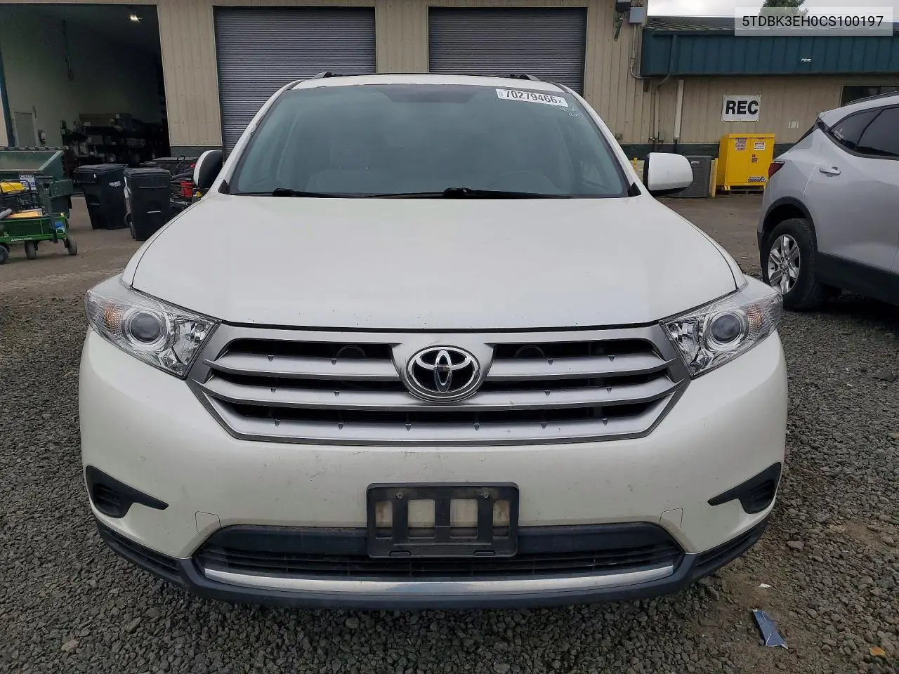 2012 TOYOTA HIGHLANDER VIN 5TDBK3EH0CS100197 — фото 5