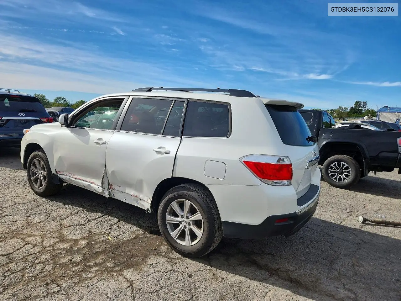 TOYOTA HIGHLANDER 2012, VIN 5TDBK3EH5CS132076