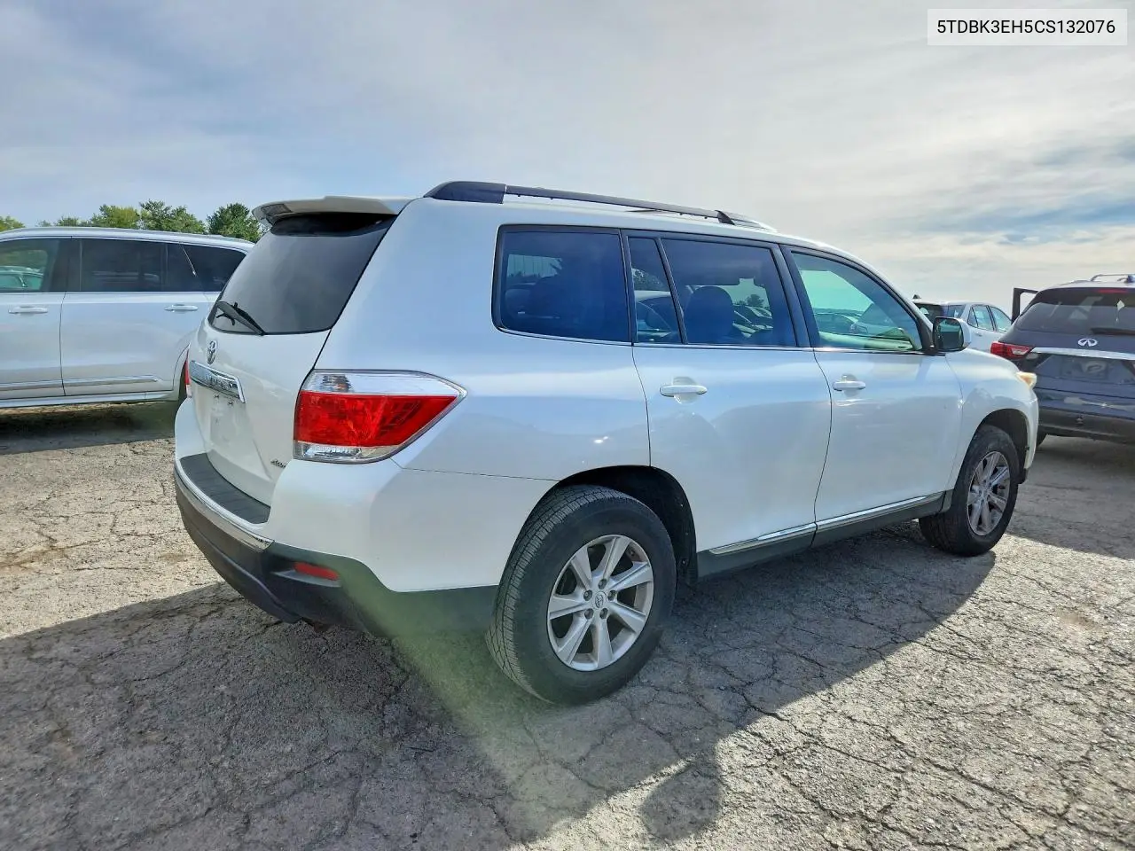 2012 TOYOTA HIGHLANDER VIN 5TDBK3EH5CS132076 — фото 2