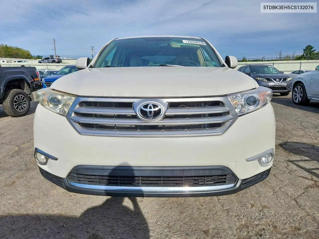 2012 TOYOTA HIGHLANDER VIN 5TDBK3EH5CS132076 — фото 5