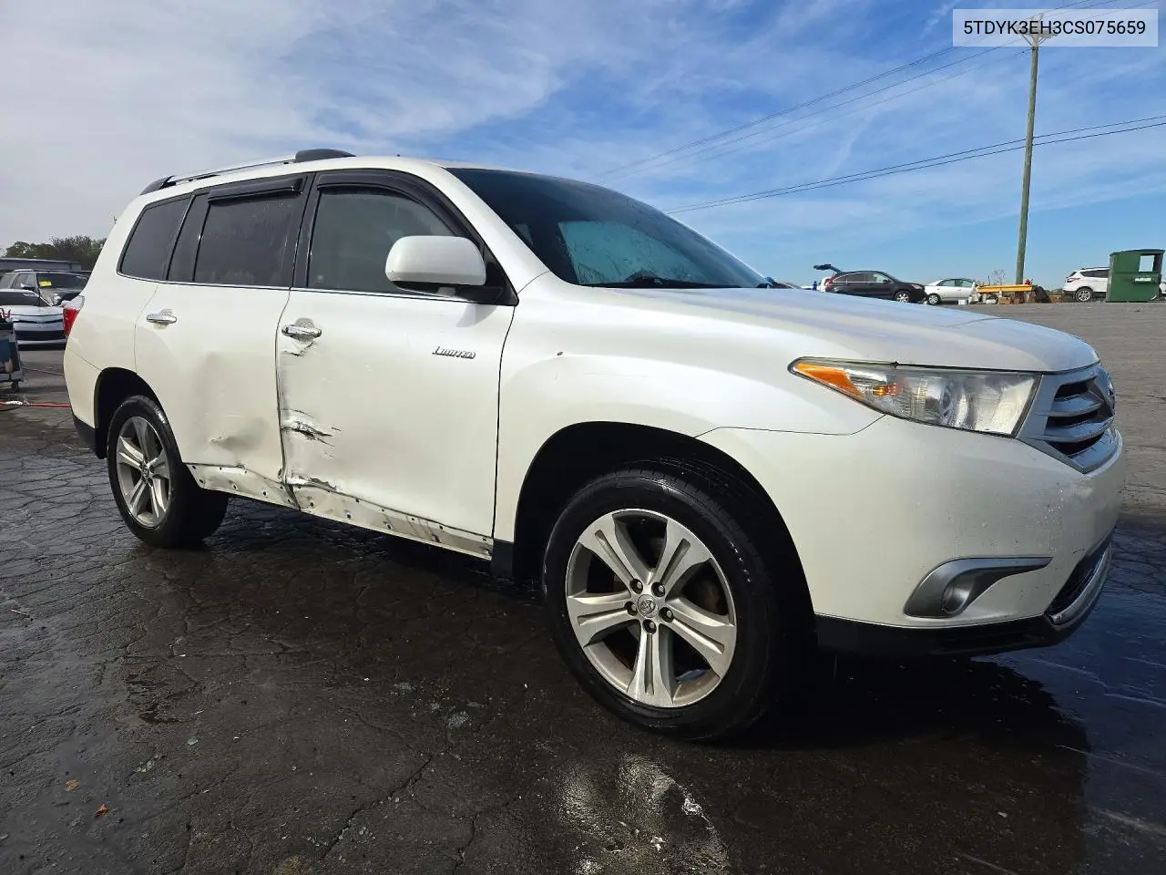 2012 TOYOTA HIGHLANDER VIN 5TDYK3EH3CS075659 — фото 4