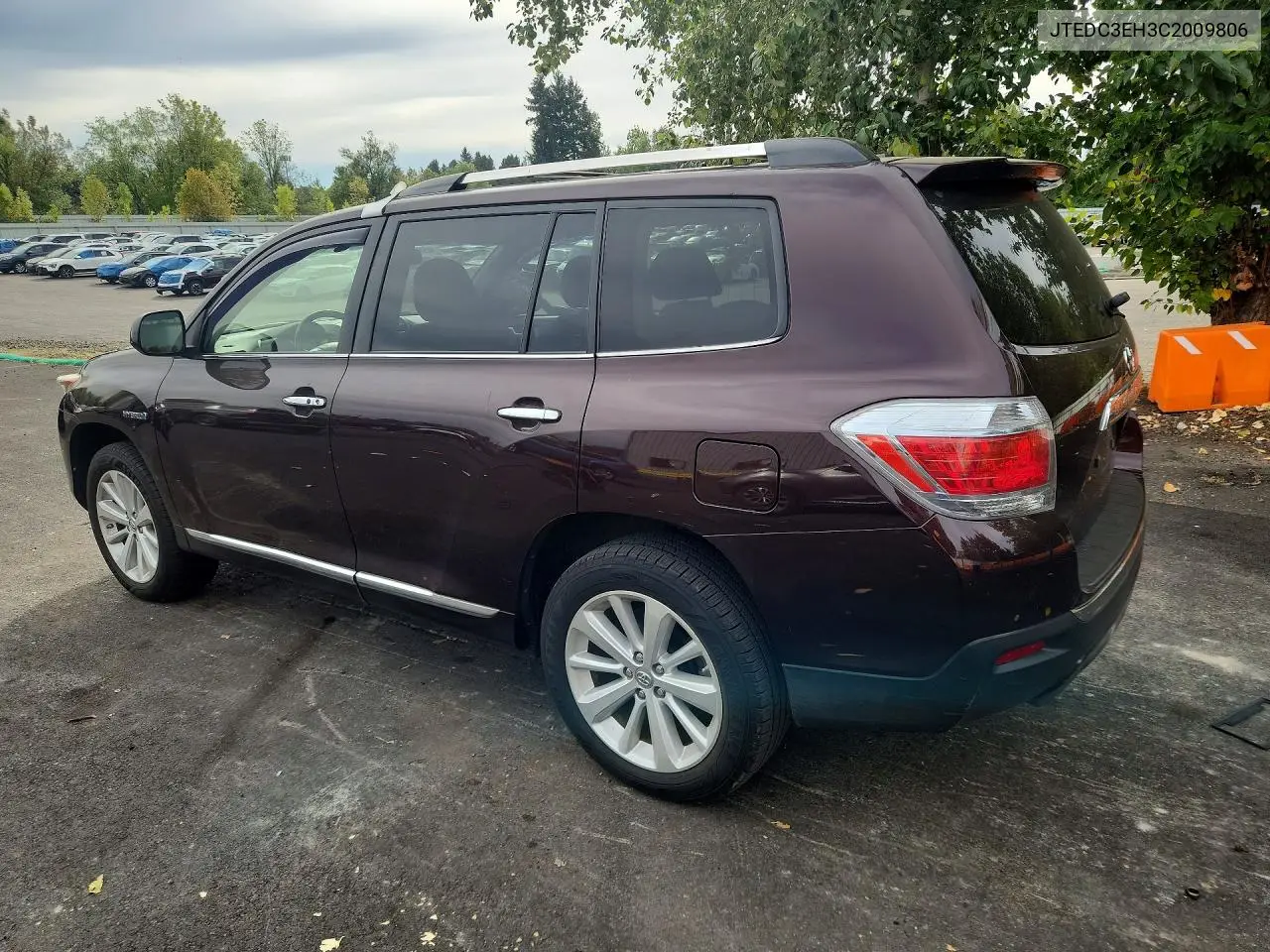 2012 TOYOTA HIGHLANDER VIN JTEDC3EH3C2009806 — фото 2