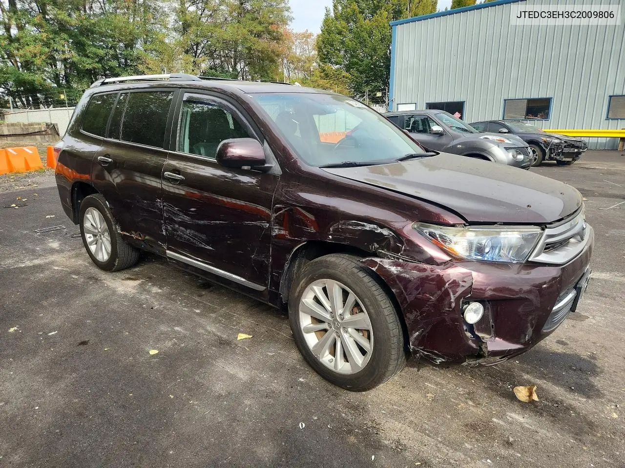 2012 TOYOTA HIGHLANDER VIN JTEDC3EH3C2009806 — фото 4