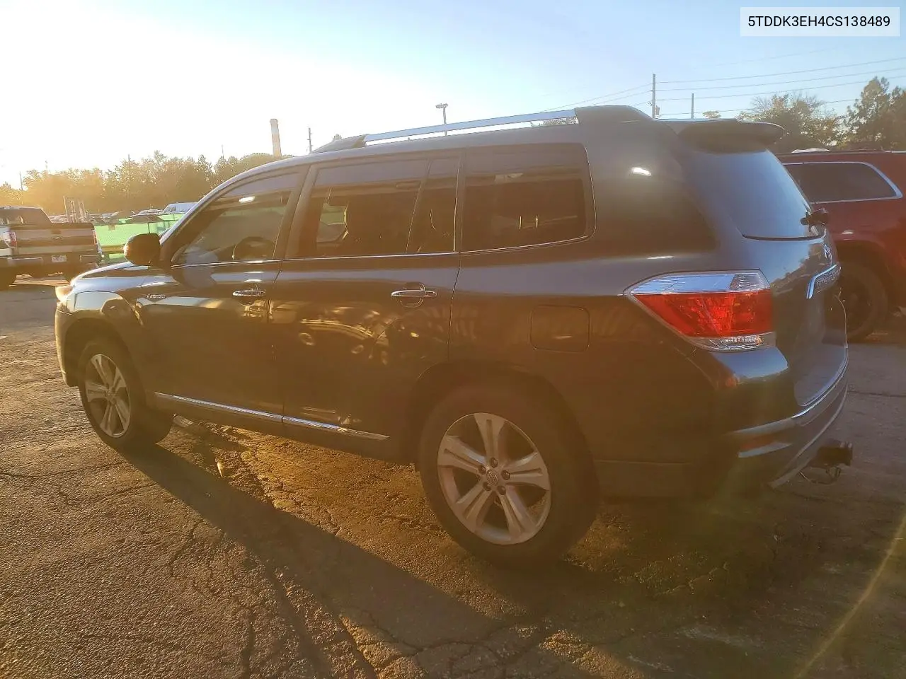 2012 TOYOTA HIGHLANDER VIN 5TDDK3EH4CS138489 — фото 2