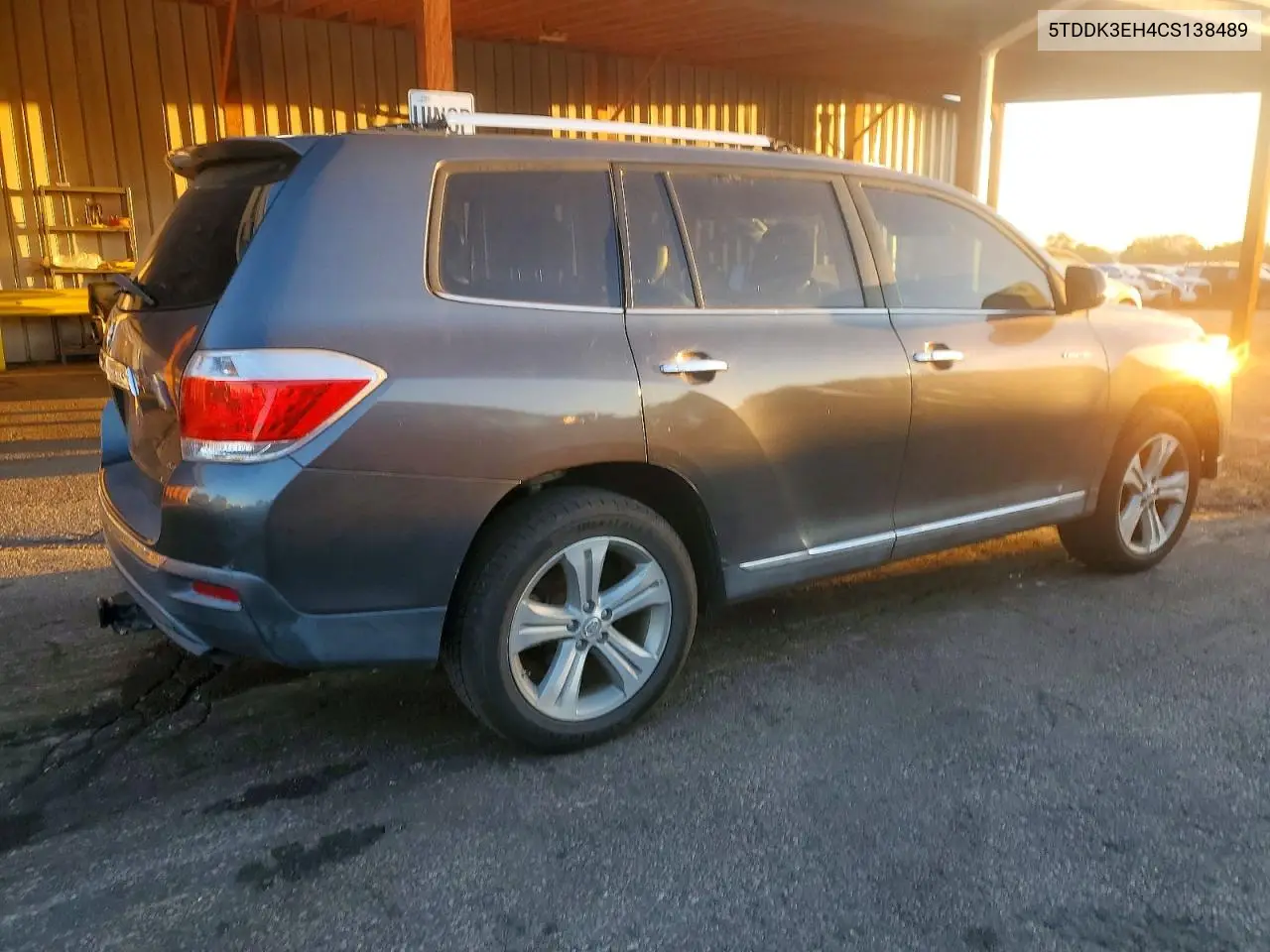 2012 TOYOTA HIGHLANDER VIN 5TDDK3EH4CS138489 — фото 3