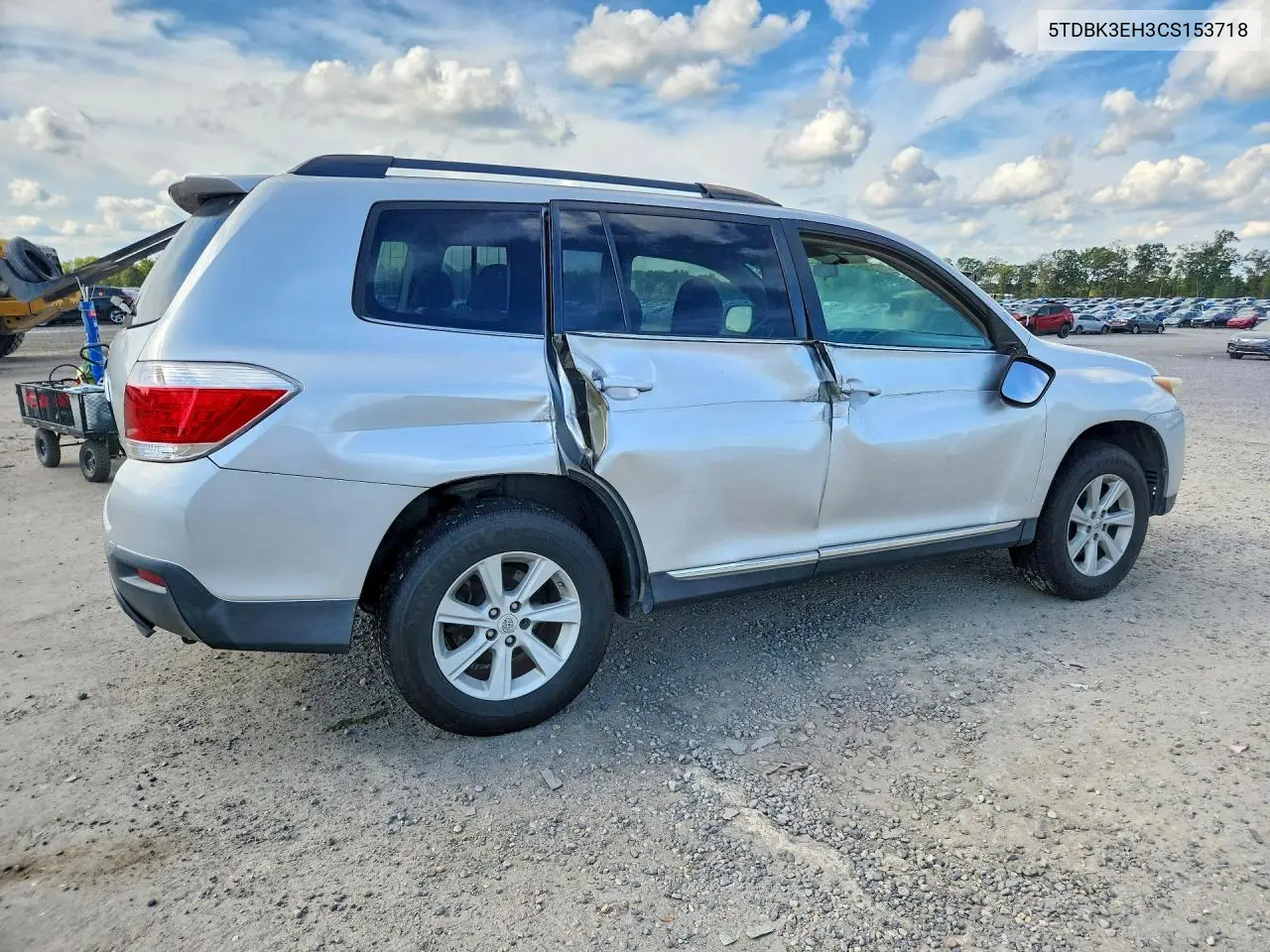 2012 TOYOTA HIGHLANDER VIN 5TDBK3EH3CS153718 — фото 3