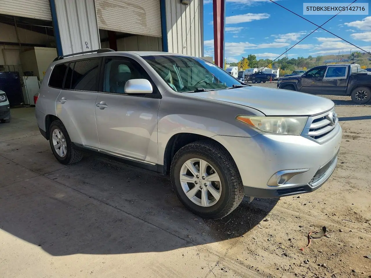 2012 TOYOTA HIGHLANDER VIN 5TDBK3EHXCS142716 — фото 4