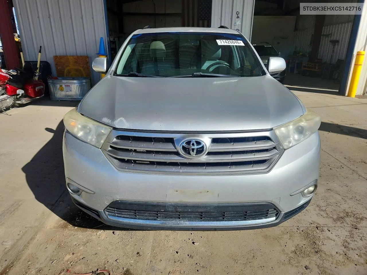 2012 TOYOTA HIGHLANDER VIN 5TDBK3EHXCS142716 — фото 5