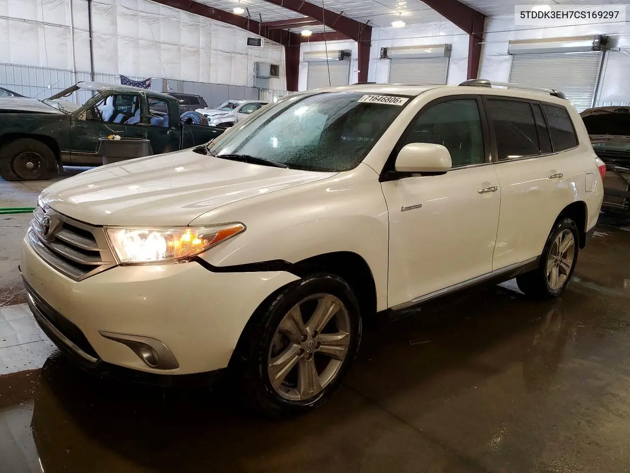 TOYOTA HIGHLANDER 2012, VIN 5TDDK3EH7CS169297