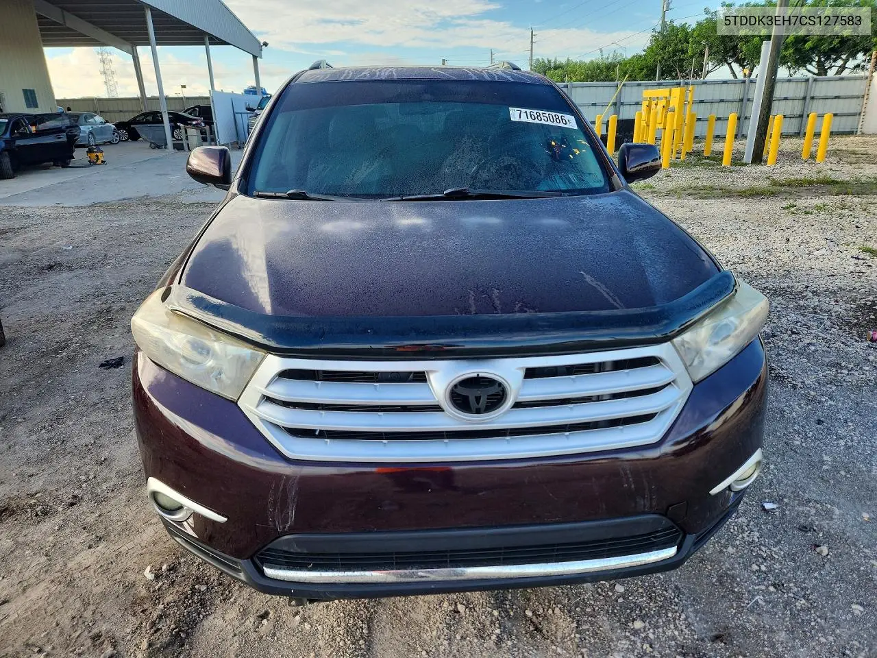 2012 TOYOTA HIGHLANDER VIN 5TDDK3EH7CS127583 — фото 5