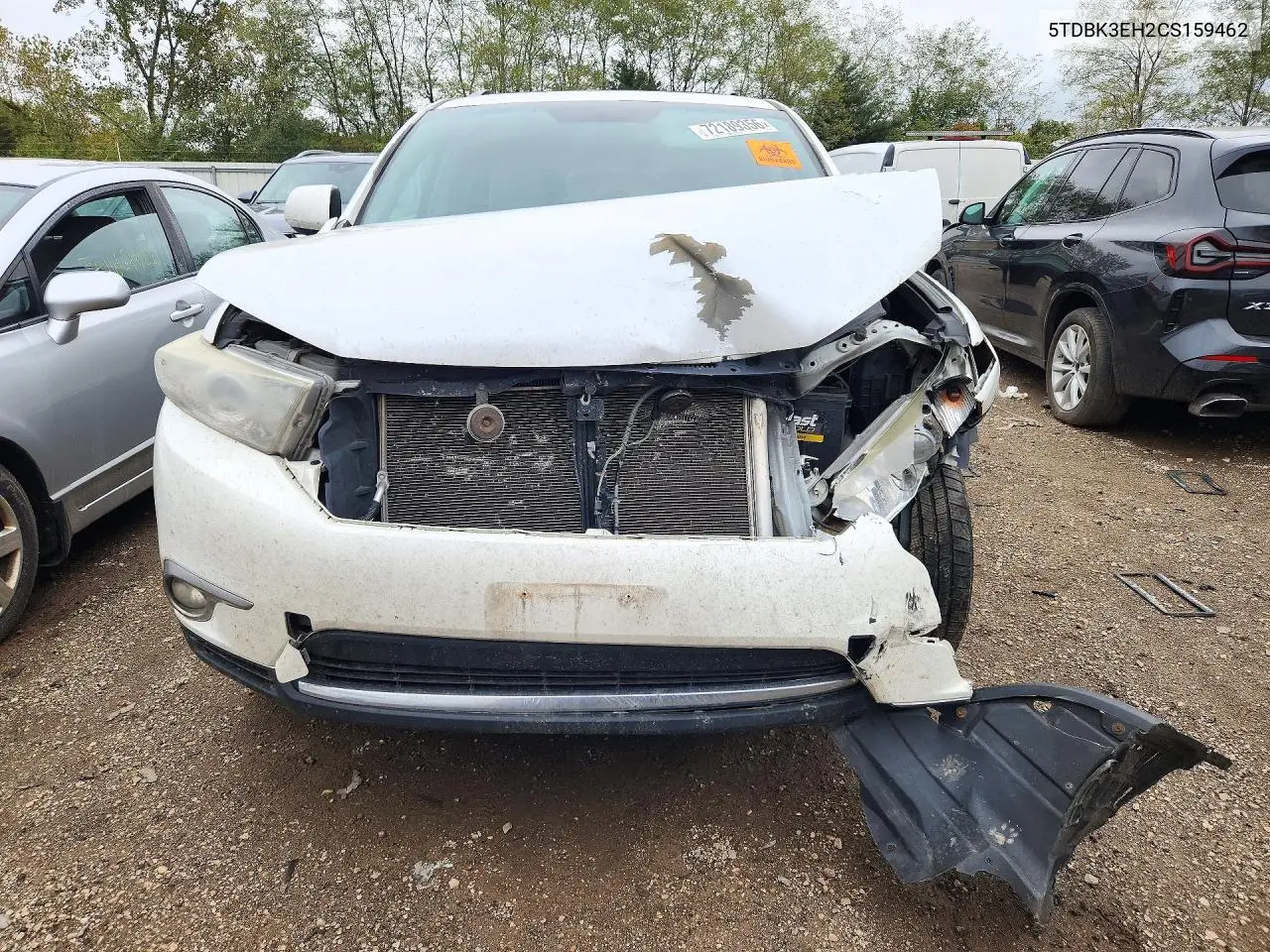 2012 TOYOTA HIGHLANDER VIN 5TDBK3EH2CS159462 — фото 5