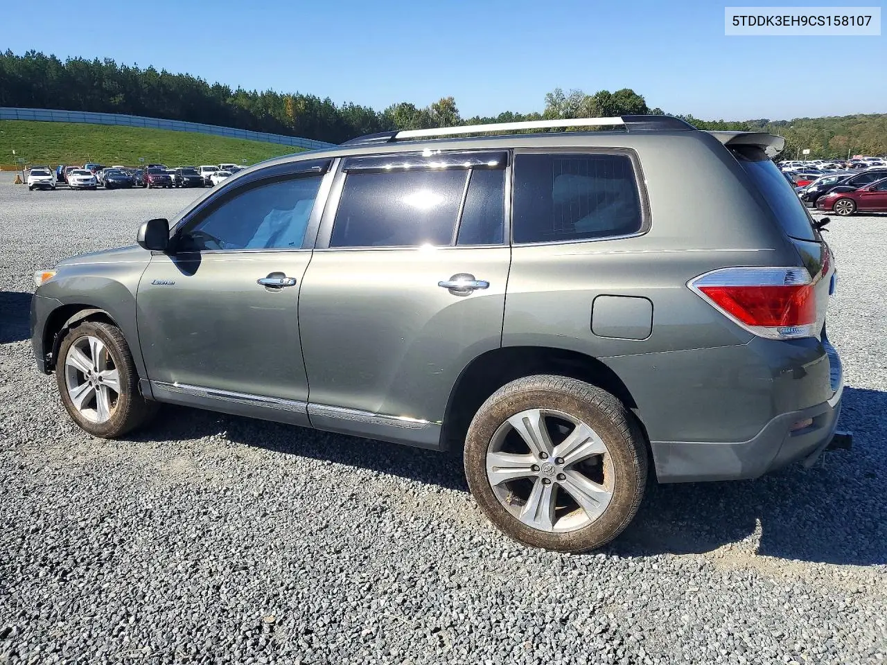 2012 TOYOTA HIGHLANDER VIN 5TDDK3EH9CS158107 — фото 2