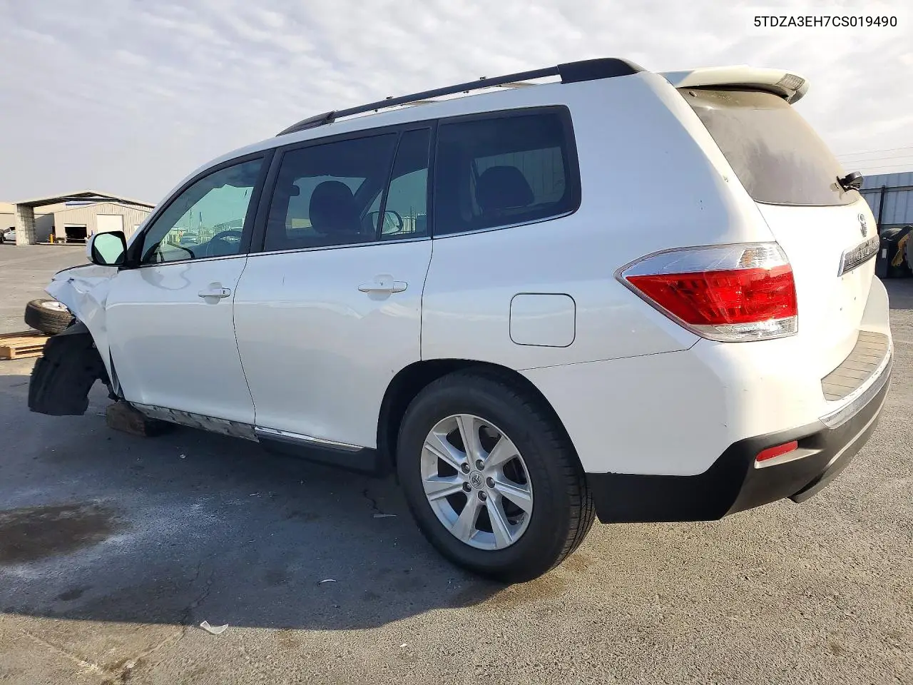 2012 TOYOTA HIGHLANDER VIN 5TDZA3EH7CS019490 — фото 2