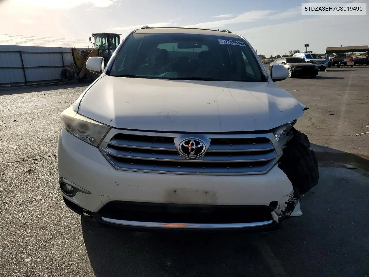 2012 TOYOTA HIGHLANDER VIN 5TDZA3EH7CS019490 — фото 5
