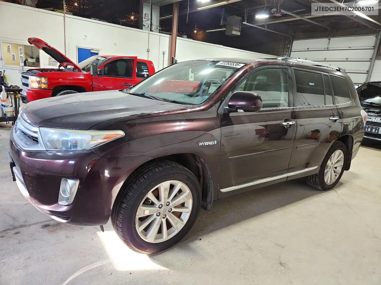 TOYOTA HIGHLANDER 2012, VIN JTEDC3EH7C2006701