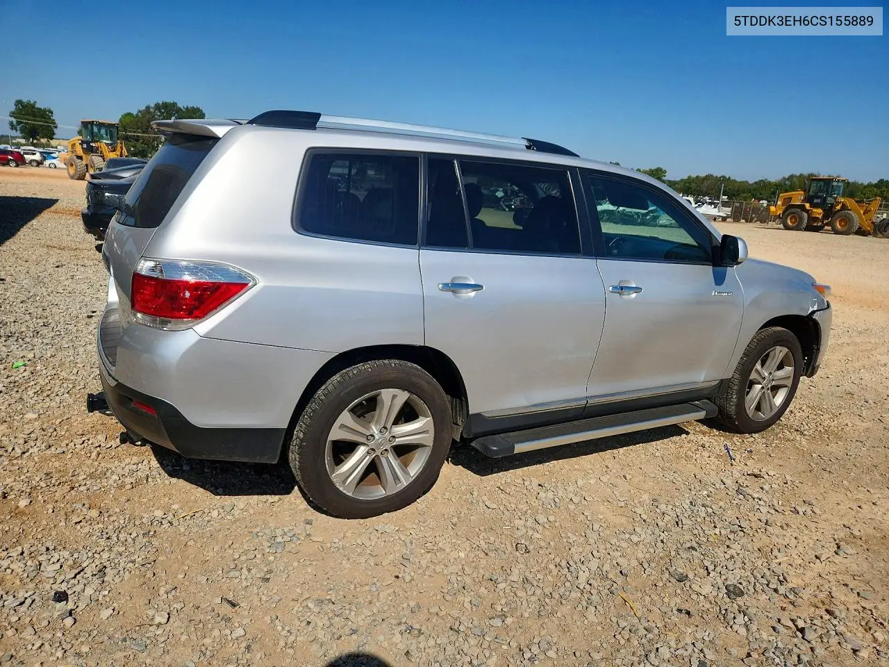 2012 TOYOTA HIGHLANDER VIN 5TDDK3EH6CS155889 — фото 3