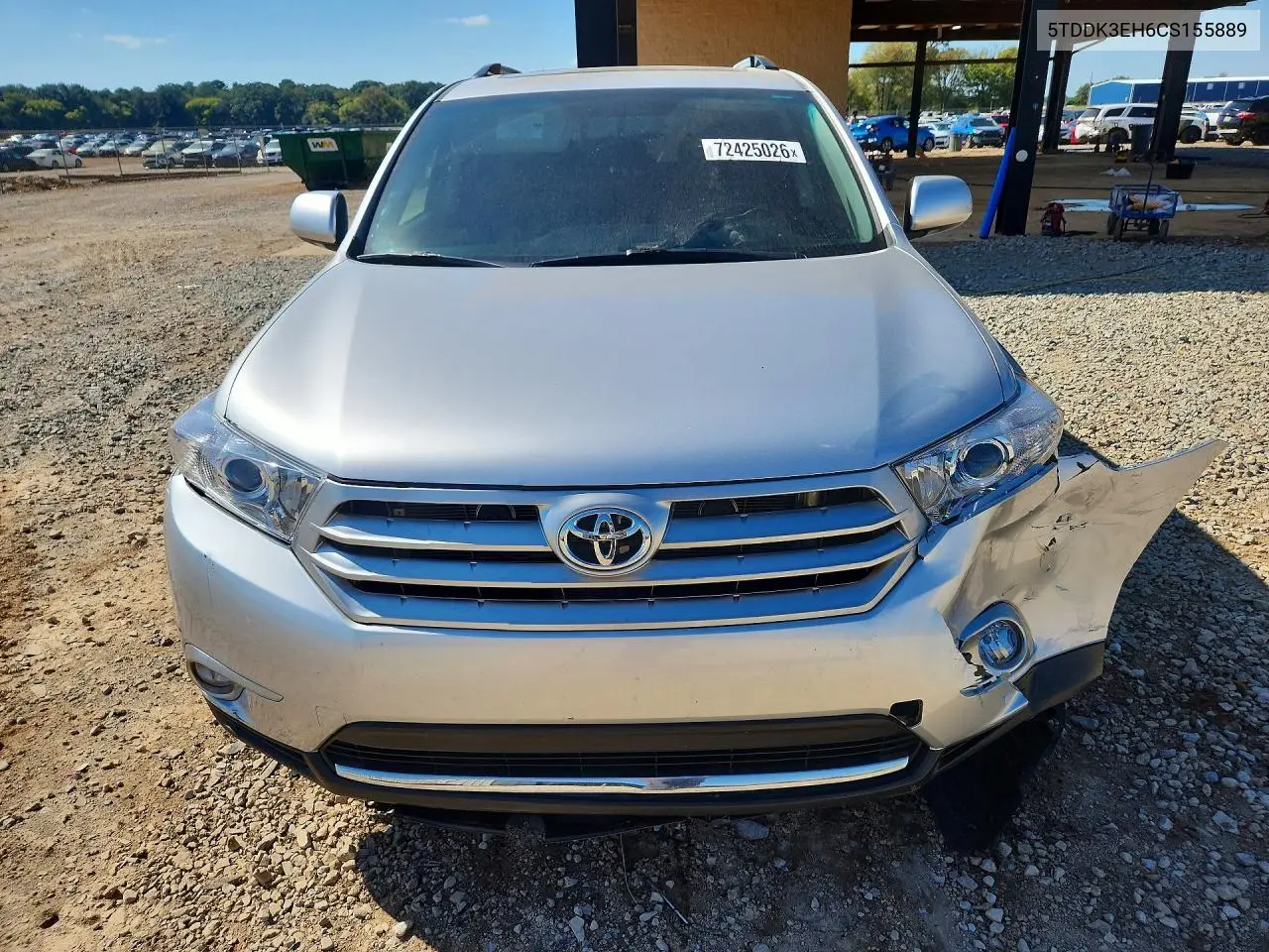 2012 TOYOTA HIGHLANDER VIN 5TDDK3EH6CS155889 — фото 5