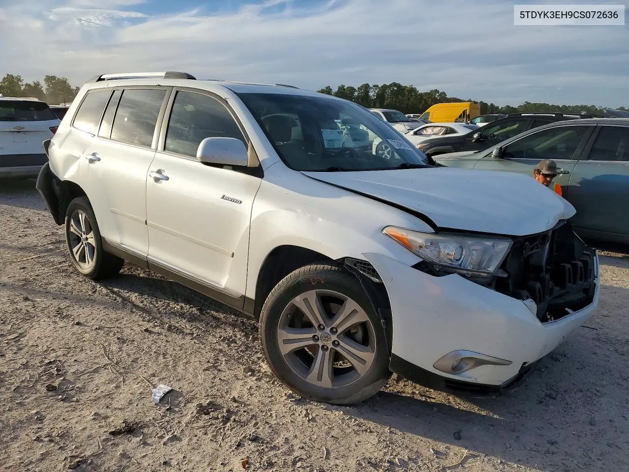 2012 TOYOTA HIGHLANDER VIN 5TDYK3EH9CS072636 — фото 4
